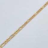 Pulso Figaro 1.4gr / 19cm / 2.2mm Oro Amarillo +1 18K &