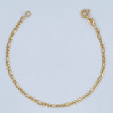 Pulso Figaro 1.4gr / 19cm / 2.2mm Oro Amarillo +1 18K &