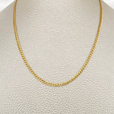 Cadena Cubana 4.6gr / 61cm / 3mm Oro Amarillo +1 18K %