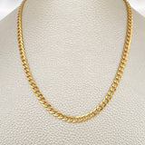 Cadena Cubana 7.55gr / 61cm / 3.93mm Oro Amarillo +1 18K &