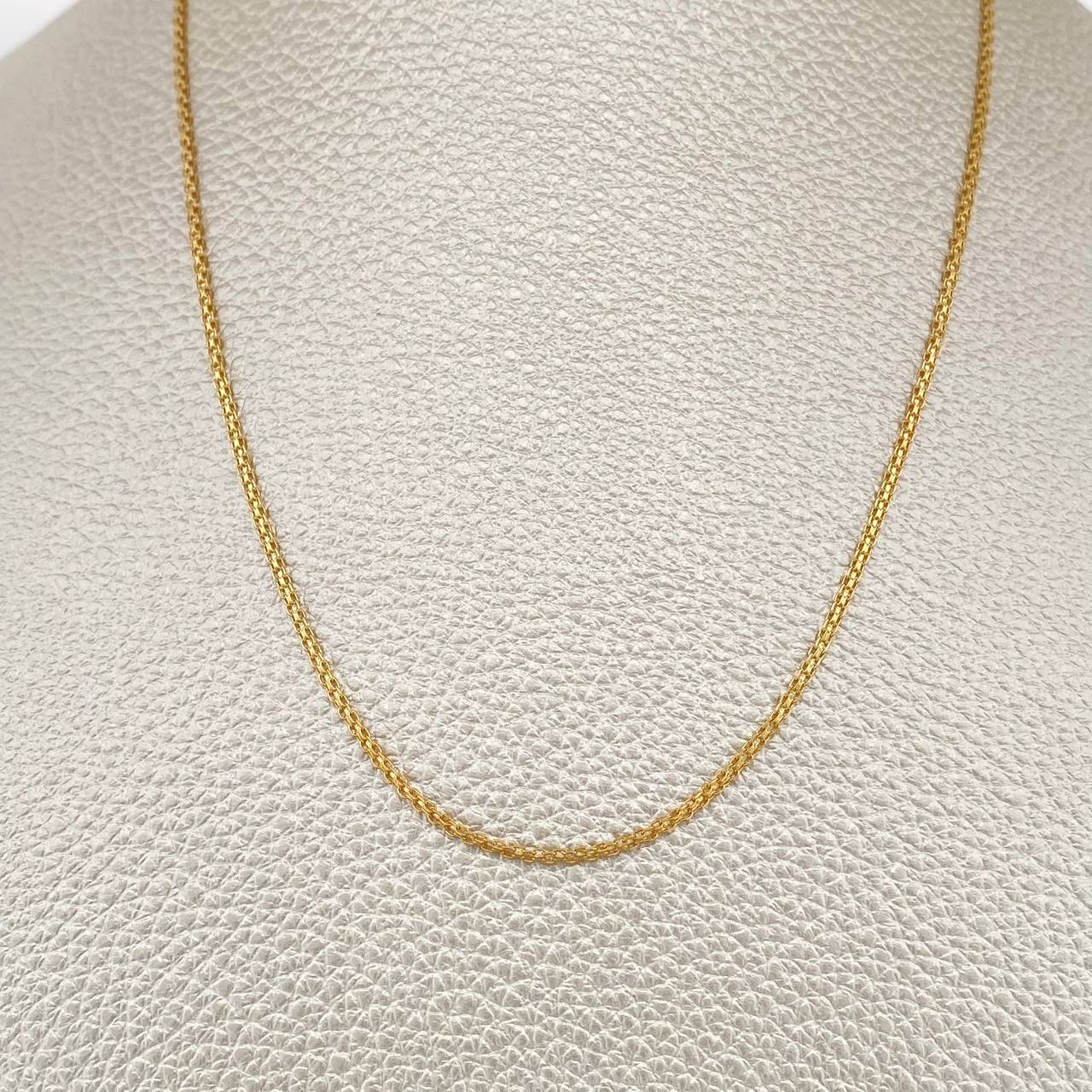 Cadena China 2.75gr / 40cm / 1.3mm Oro Amarillo +1 18K &