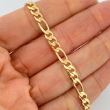 Pulso Figaro 7.65gr / 20cm / 4.7mm Oro Amarillo +1 18K &