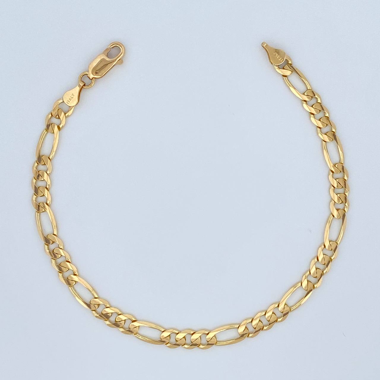 Pulso Figaro 7.65gr / 20cm / 4.7mm Oro Amarillo +1 18K &