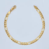 Pulso Figaro 7.65gr / 20cm / 4.7mm Oro Amarillo +1 18K &