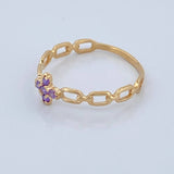 Anillo Flor 0.85gr / T5 3/4 / Oro Amarillo 18K %