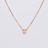 Cadena Veneciana Dije Corazón 2.25g / 45cm / 0.9mm Plata Vermeil 925