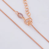 Cadena Veneciana Dije Corazón 2.3g / 45cm / 0.9mm Plata Vermeil 925