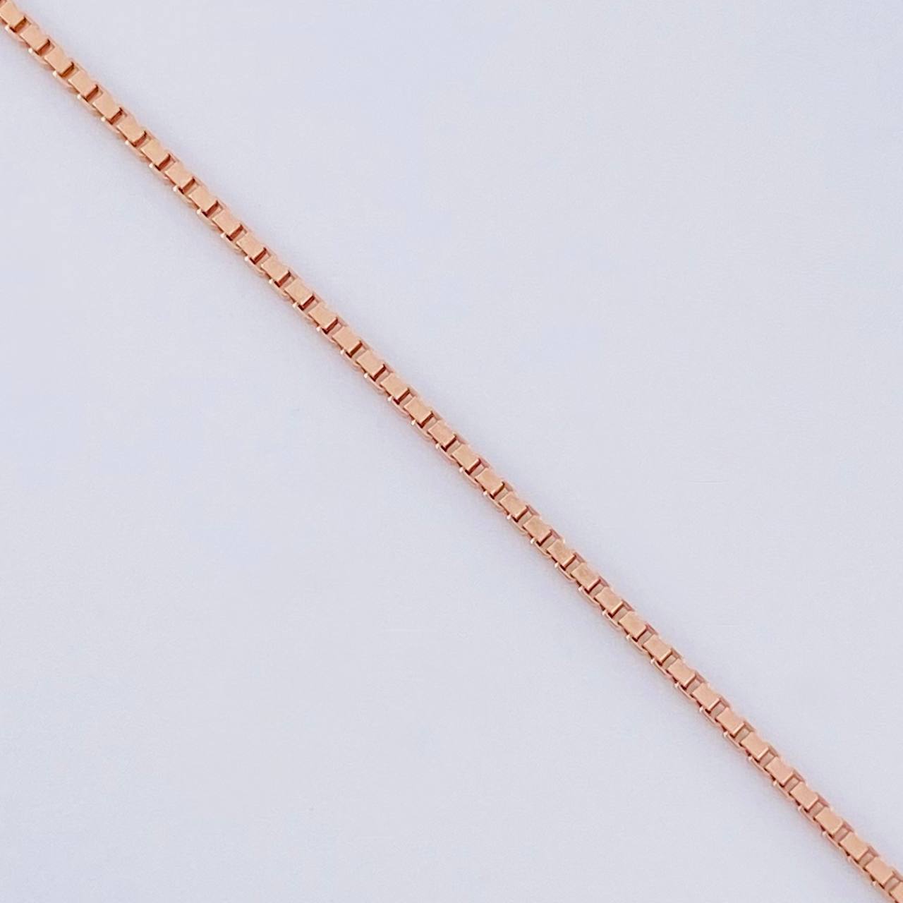 Cadena Veneciana Dije Corazón 2.25g / 45cm / 0.9mm Plata Vermeil 925
