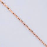 Cadena Veneciana Dije Corazón 2.3g / 45cm / 0.9mm Plata Vermeil 925