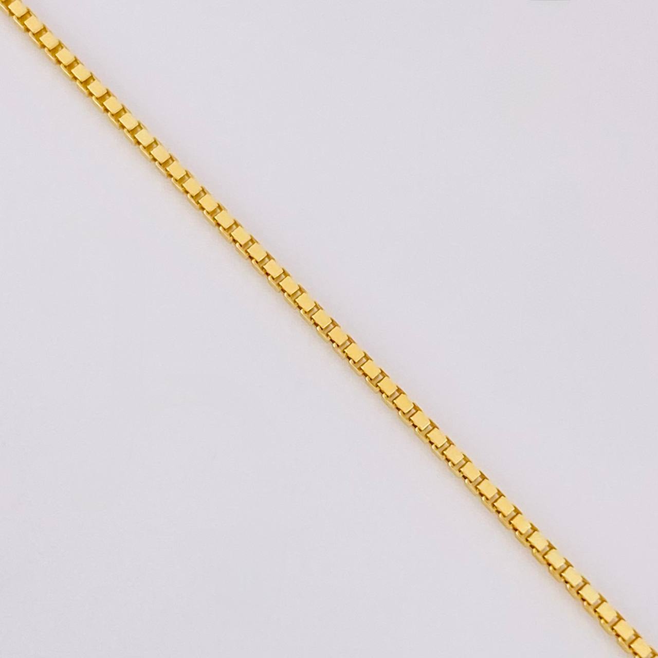 Cadena Veneciana Dije Cerezas 3.2g / 45cm / 0.9mm Plata Vermeil 925