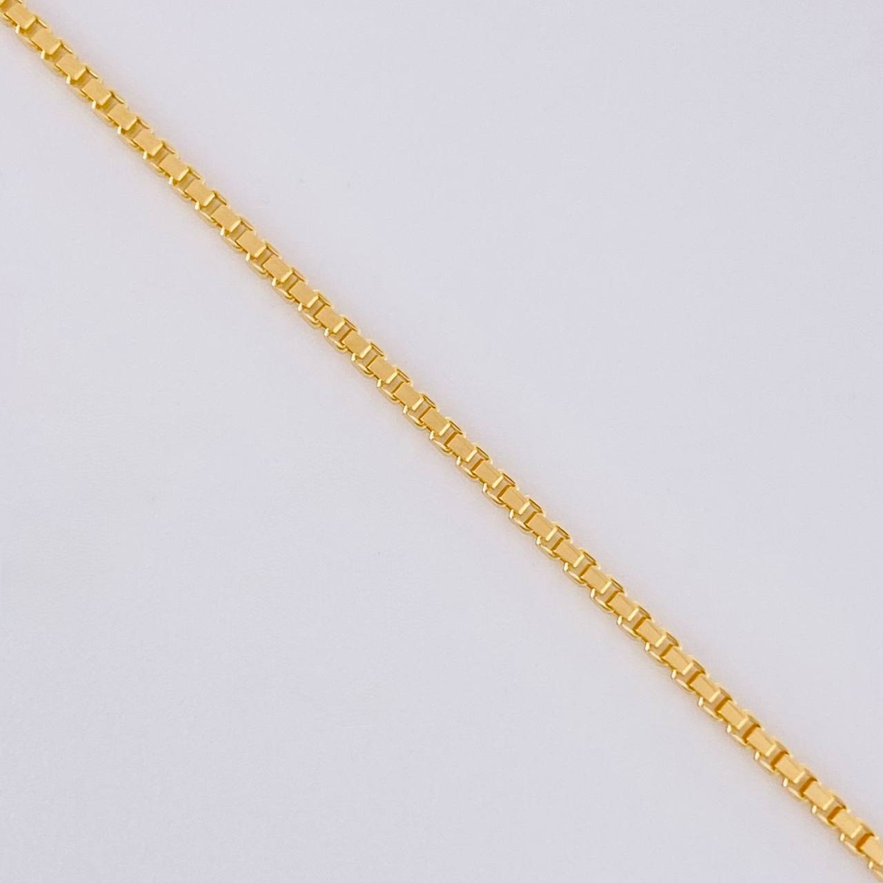 Cadena Veneciana 2.55g / 50cm / 0.9mm Oro Amarillo 18K