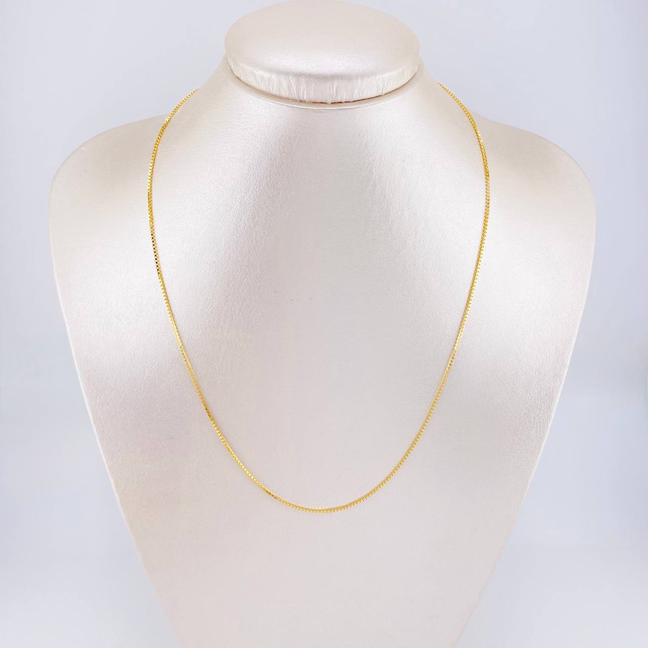Cadena Veneciana 3.25g / 45cm / 0.9mm Oro Amarillo 18K