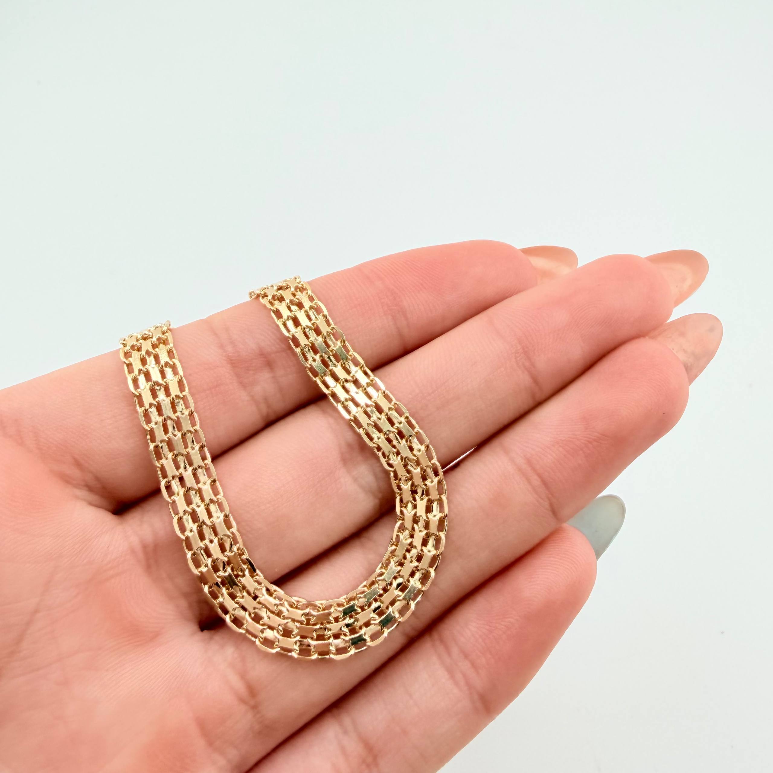 Pulso Chino 7.95gr / 19cm / 6.2mm Oro Amarillo +1 18K