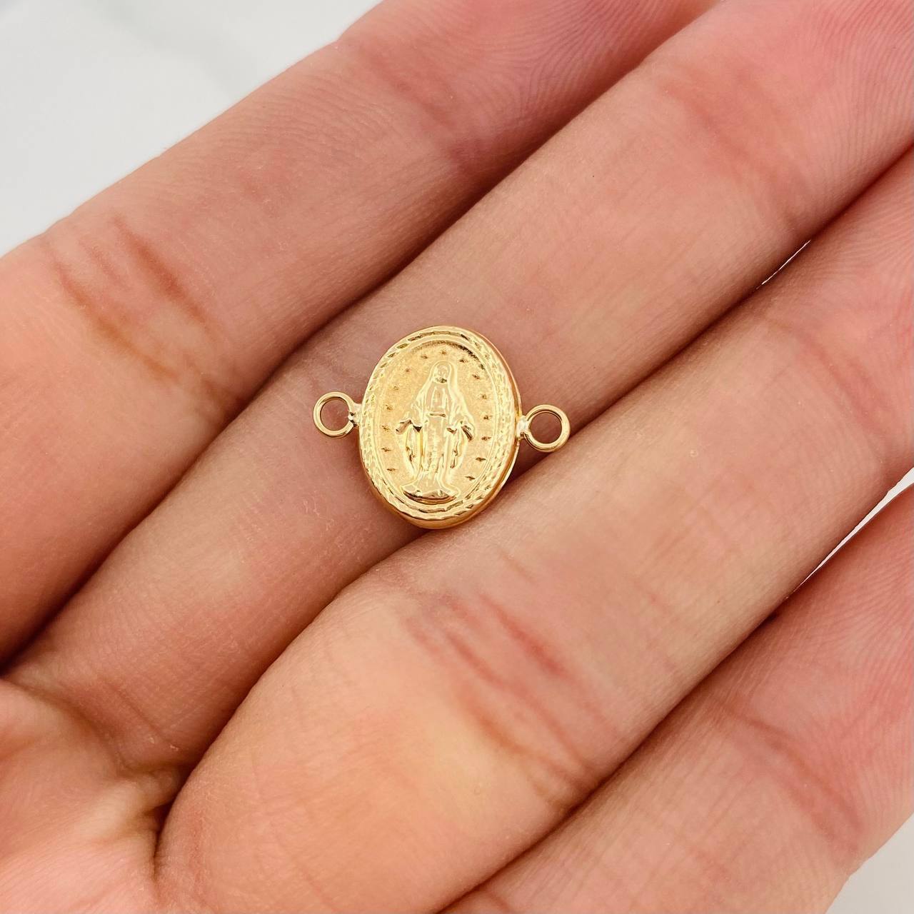 Herraje Virgen Milagrosa 0.5g / 1.05cm Oro Amarillo 18K