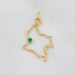 Dije Mapa Colombia 1.9 g / 3.05 cm Oro Amarillo 18K