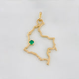 Dije Mapa Colombia 1.9 g / 3.05 cm Oro Amarillo 18K