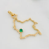 Dije Mapa Colombia 1.9 g / 3.05 cm Oro Amarillo 18K