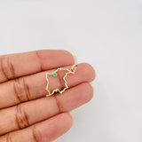 Dije Mapa Colombia 1.15 g / 3 cm Oro Amarillo 18K