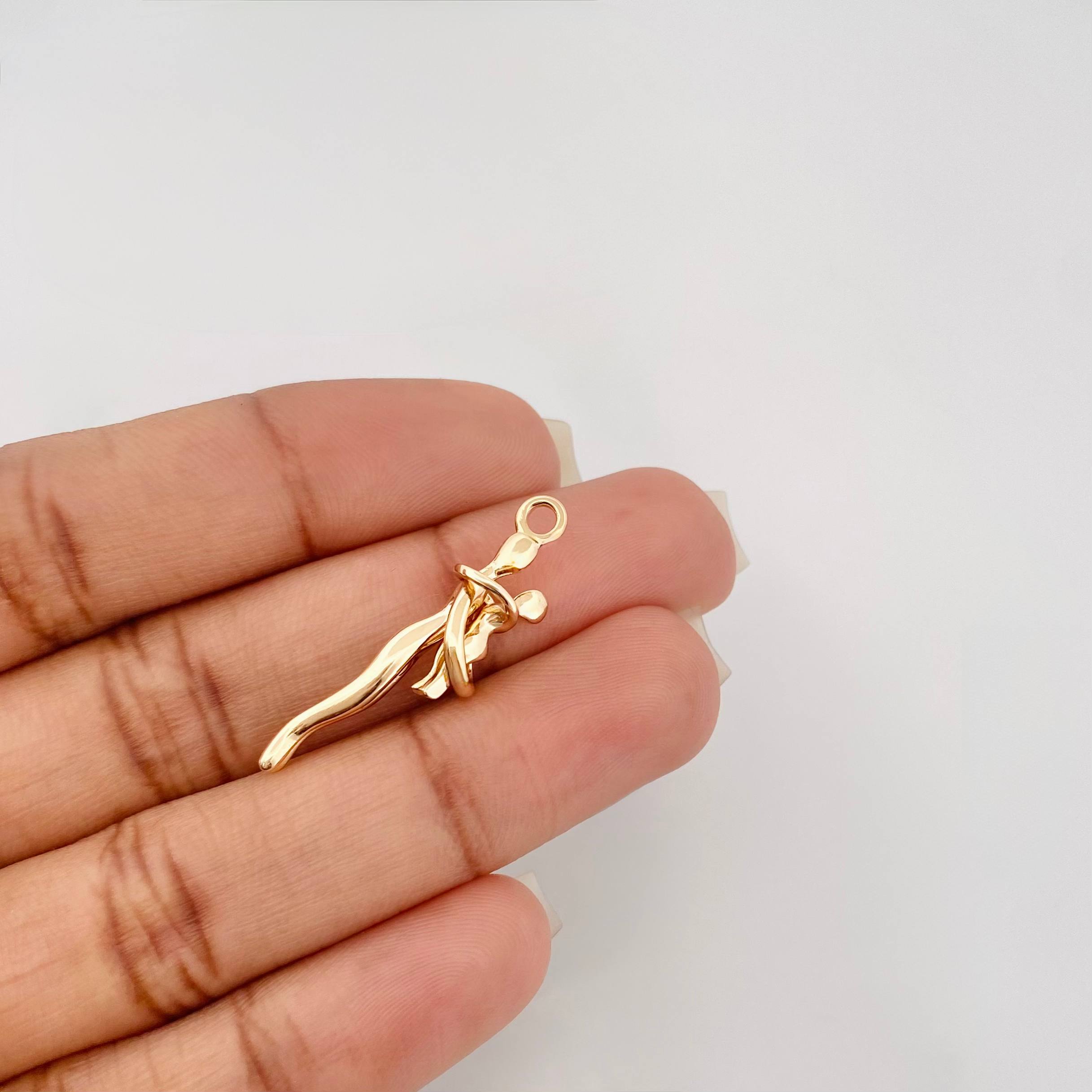 Dije Mama E Hijo 3 g / 3 cm Oro Amarillo 18K