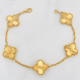 Pulso Trebol 11.05 g / 19.6 cm / 1.9 mm Oro Amarillo 18K