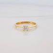 Anillo Solitario Diamantes 25Pts 1.35 g / T6 3/4 Oro Amarillo 18K