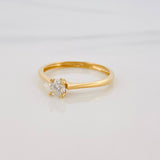Anillo Solitario Diamantes 25Pts 1.35 g / T6 3/4 Oro Amarillo 18K