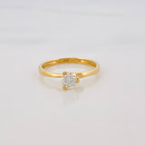 Anillo Solitario Diamantes 28Pts 1.7 g / T6 3/4 Oro Amarillo 18K