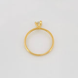 Anillo Solitario Diamantes 28Pts 1.7 g / T6 3/4 Oro Amarillo 18K