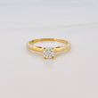Anillo Solitario Diamantes 28Pts 2 g / T5 3/4 Oro Amarillo 18K