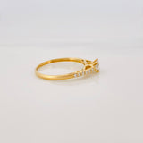Anillo Solitario Churumbela Diamantes 35Pts 1.2 g / T5 3/4 Oro Amarillo 18K