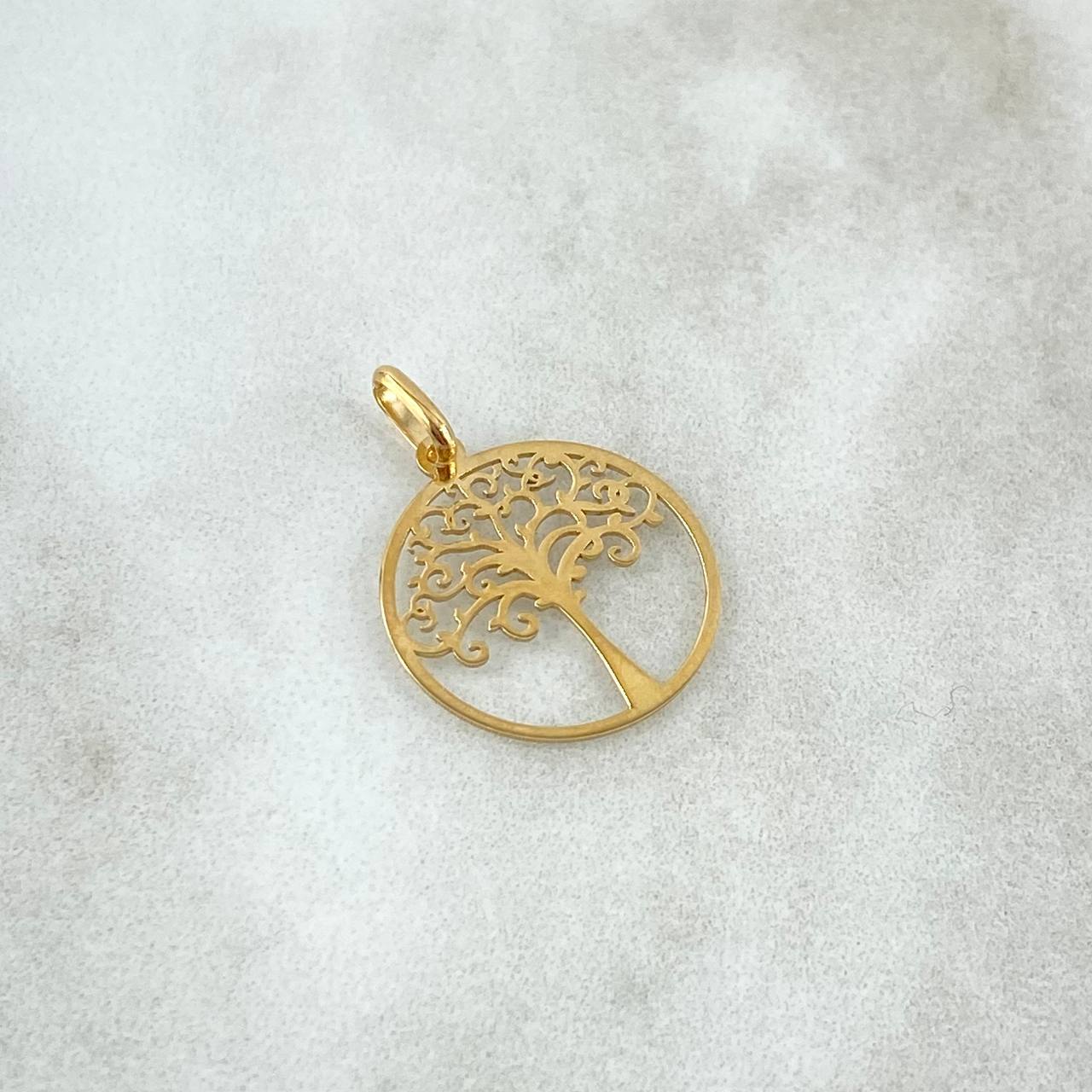 Dije Arbol De La Vida 0.55gr / 2cm / Oro Amarillo +4