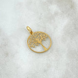 Dije Arbol De La Vida 0.55gr / 2cm / Oro Amarillo +4