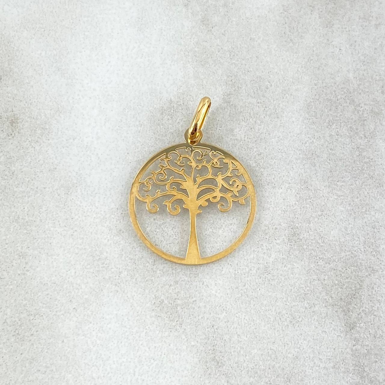 Dije Arbol De La Vida 0.55gr / 2cm / Oro Amarillo +4