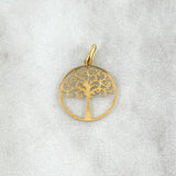Dije Arbol De La Vida 0.55gr / 2cm / Oro Amarillo +4