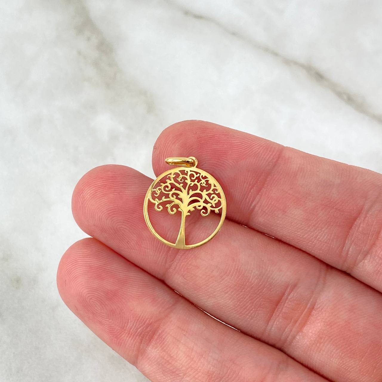 Dije Arbol De La Vida 0.55gr / 2cm / Oro Amarillo +4