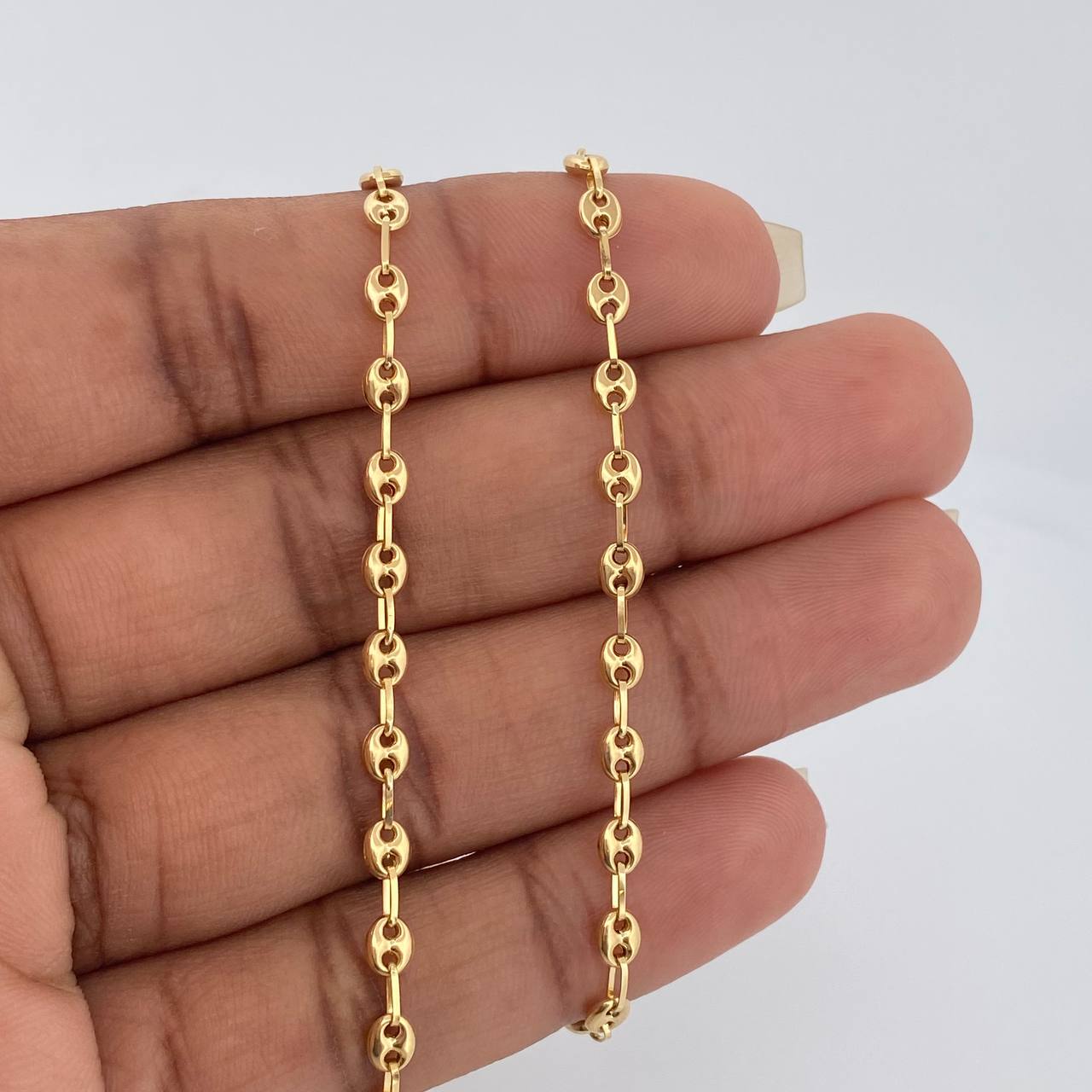 Cadena GC 5.25gr / 51cm / 3.13mm Oro Amarillo 18K $