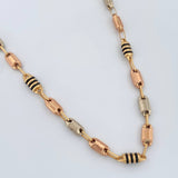 Cadena Rustica Barril 12.35gr / 56.3cm / 4.7mm Tres Oros 18K $