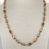 Cadena Rustica Barril 12.35gr / 56.3cm / 4.7mm Tres Oros 18K $