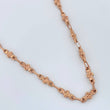 Cadena Rustica Flor 9.55gr / 56.5cm / 4.9mm Oro Rosa 18K $
