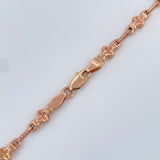 Cadena Rustica Flor 9.55gr / 56.5cm / 4.9mm Oro Rosa 18K $