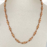 Cadena Rustica Flor 9.55gr / 56.5cm / 4.9mm Oro Rosa 18K $