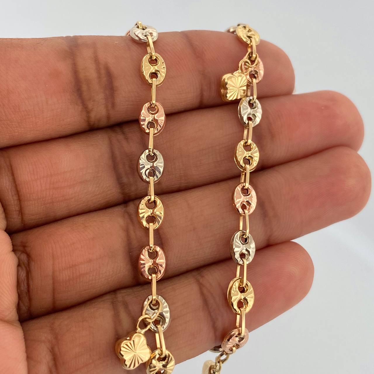 Tobillera GC 5.95gr / 26.5cm / 4.8mm Tres Oros 18K %