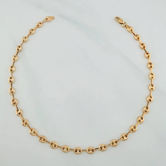 Tobillera GC 3.6gr / 26cm / 4mm Oro Amarillo &