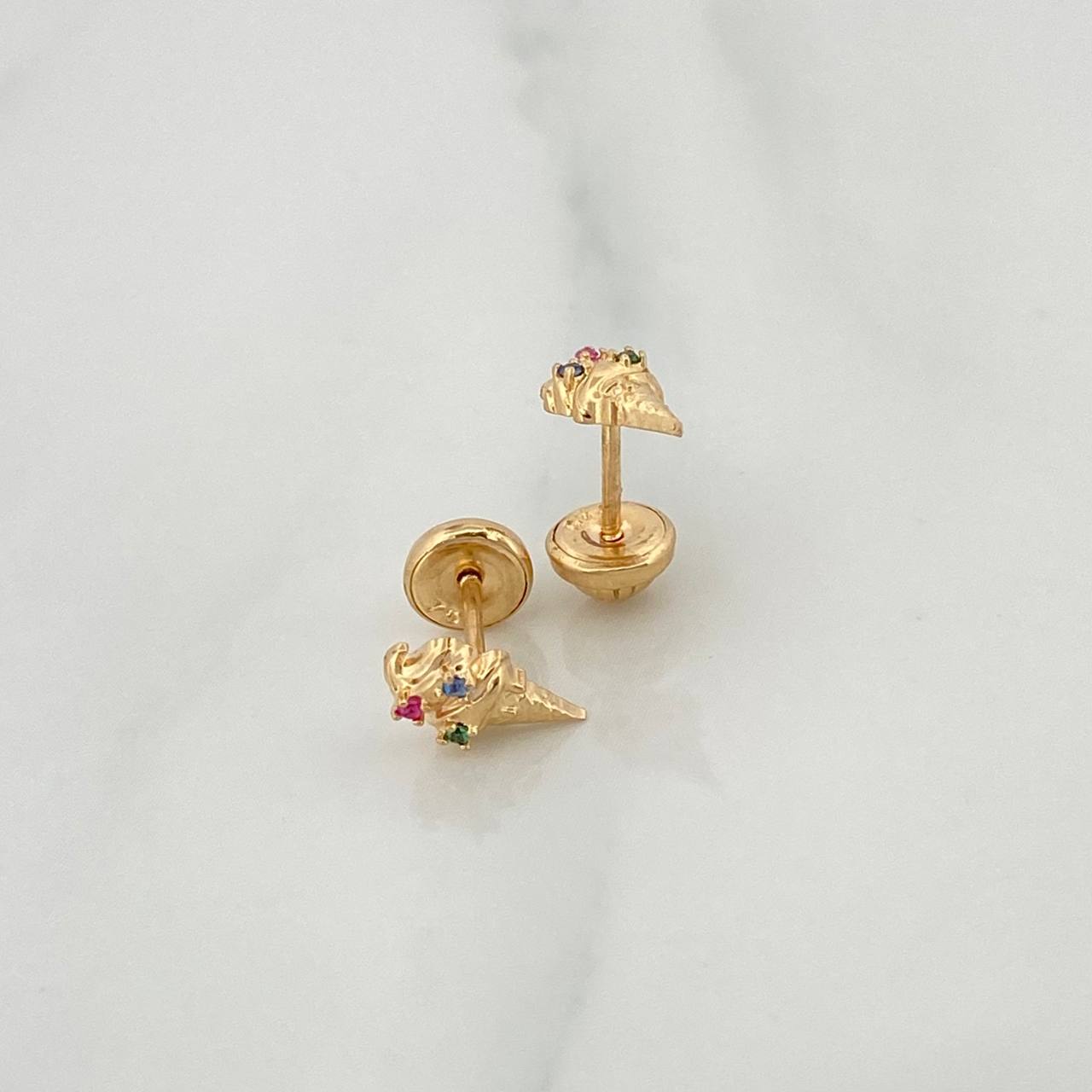 Topos Cono 0.8gr / 2mm Oro Amarillo 18K %