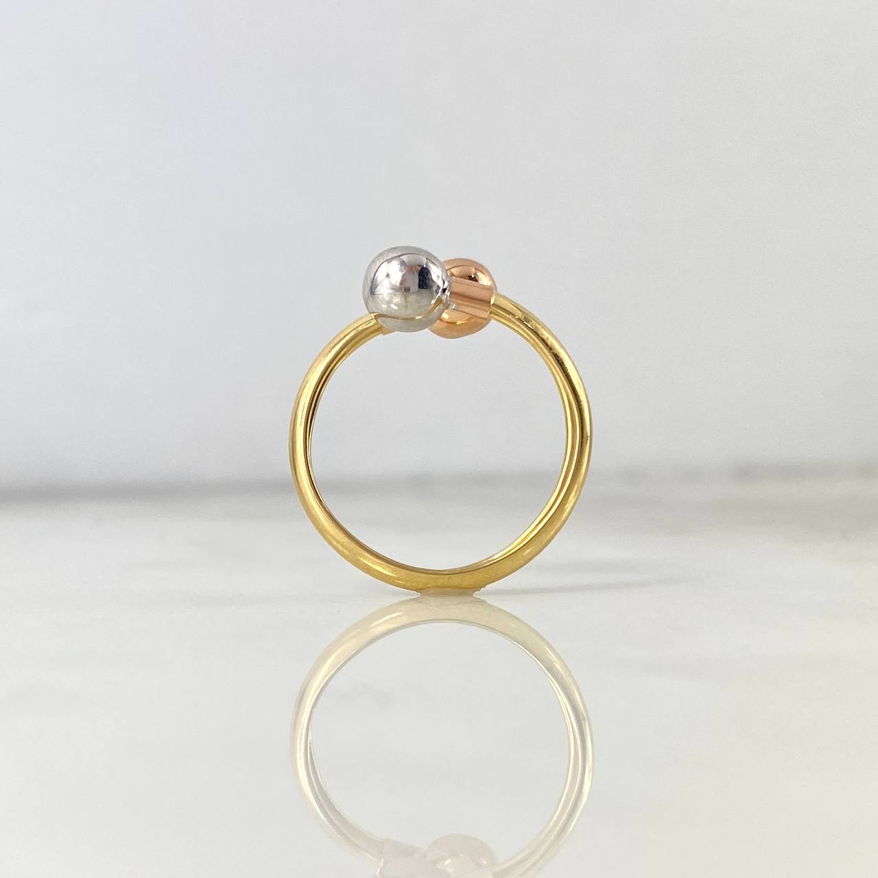 Anillo Tu y Yo 1.05gr / T6 1/4 / Oro 18K ©
