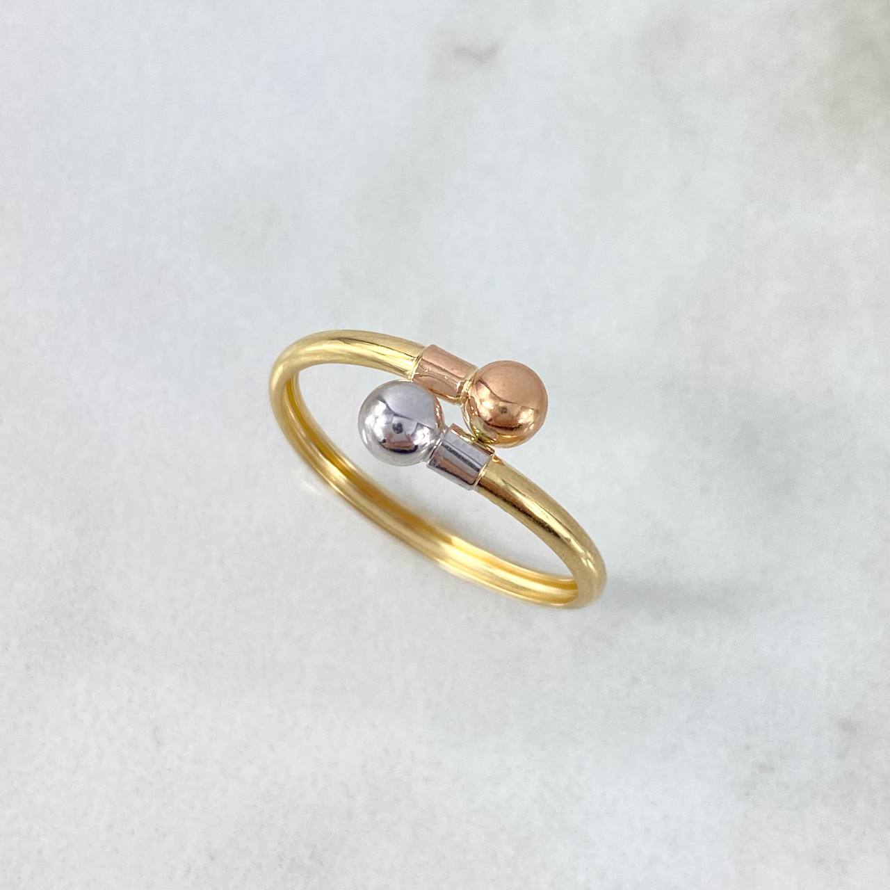 Anillo Tu Y Yo 1.05gr / T6 1/2 / Oro 18K