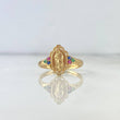 Anillo Virgen de Guadalupe Flor 2.45gr / T7 1/2 / Ovalo Circones Verde Fucsia Azul Oro Amarillo