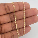 Cadena Escalera Plana 2.25gr / 40.2cm / 1.7mm Tres Oros +3 18K %