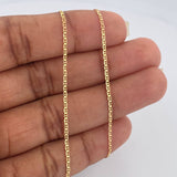 Cadena Escalera Plana 1.7gr / 45.3cm / 1.33mm Oro Amarillo +3 18K %