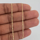 Cadena Escalera Plana 1.2gr / 40.2cm / 1.35mm Tres Oros +3 18K %